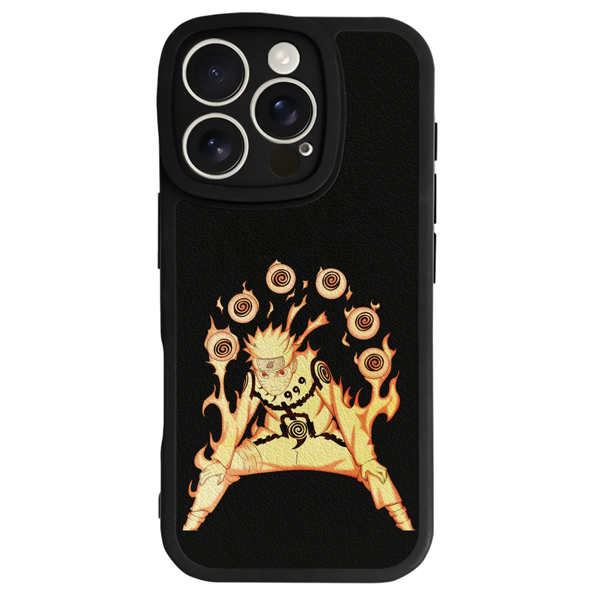 （画像用） NARUTO -ナルト- うずまき ナルト Uzumaki Naruto 【iPhone 16シリーズ対応】シリコンスマホケース（レザー調） 材質：シリコン
